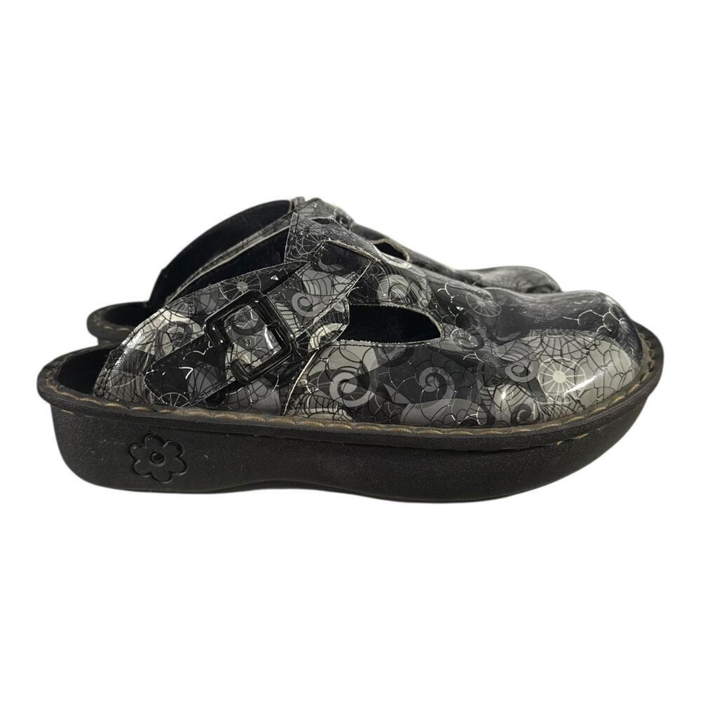 Alegria Women Classic Mule Size 38 8 Black Gray Shoe Clog